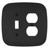 Fresno Matte Black - 1 Toggle/1 Duplex Wallplate