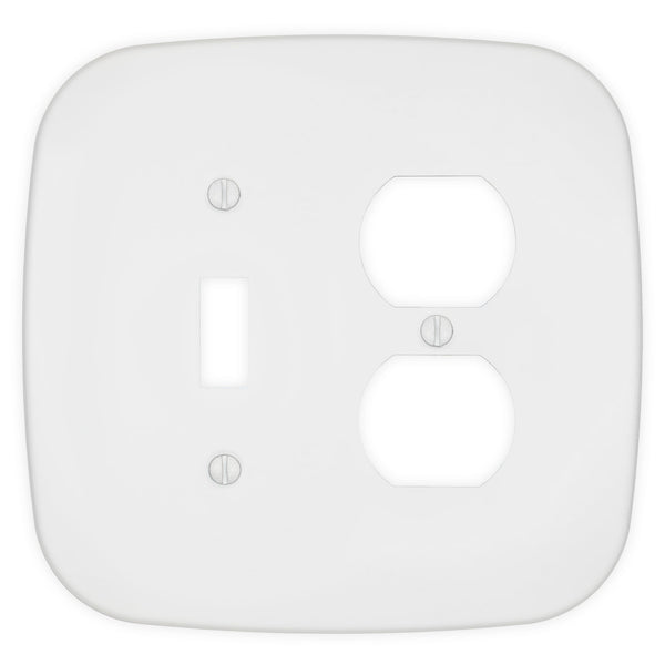 Fresno Matte White - 1 Toggle/1 Duplex Wallplate