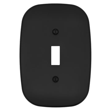 Fresno Matte Black - 1 Toggle Wallplate