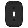 Fresno Matte Black - 1 Toggle Wallplate