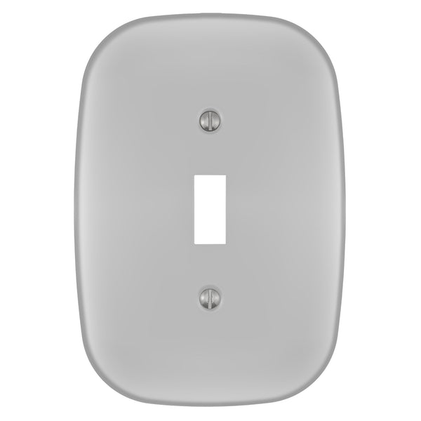 Fresno Satin Nickel - 1 Toggle Wallplate