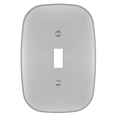 Fresno Satin Nickel - 1 Toggle Wallplate
