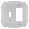 Fresno Satin Nickel - 1 Toggle/1 Rocker Wallplate