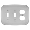 Fresno Satin Nickel - 2 Toggle/1 Duplex Wallplate
