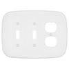 Fresno Matte White - 2 Toggle/1 Duplex Wallplate