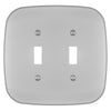 Fresno Satin Nickel - 2 Toggle Wallplate