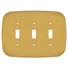 Fresno Brushed Gold - 3 Toggle Wallplate
