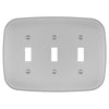 Fresno Satin Nickel - 3 Toggle Wallplate