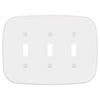 Fresno Matte White - 3 Toggle Wallplate