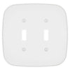 Fresno Matte White - 2 Toggle Wallplate