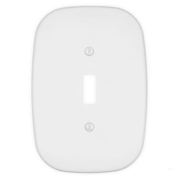 Fresno Matte White - 1 Toggle Wallplate