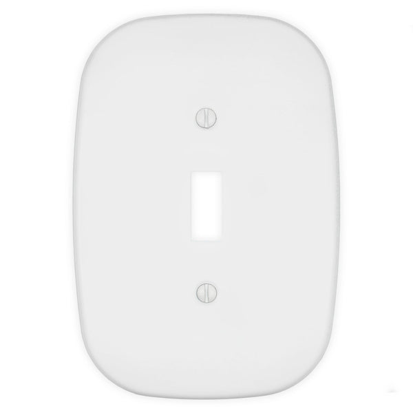 Fresno Matte White - 1 Toggle Wallplate