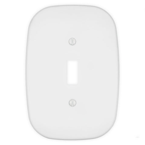 Fresno Matte White - 1 Toggle Wallplate