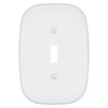 Fresno Matte White - 1 Toggle Wallplate