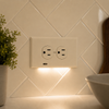 SnapPower Horizontal GuideLight 2PLUS - Ivory, Duplex