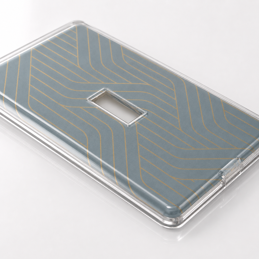 Paper-It Clear Screwless Plastic - 1 Toggle Wallplate