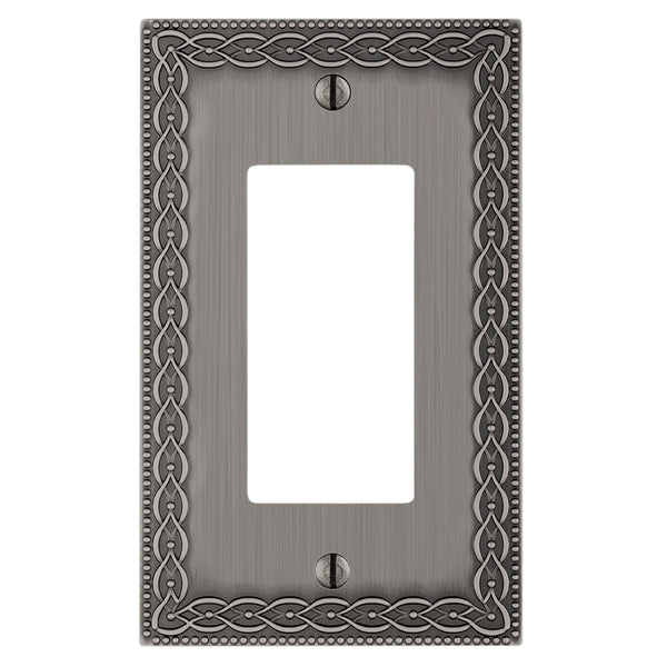 Belair Antique Nickel - 1 Rocker Wallplate