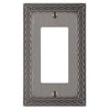 Belair Antique Nickel - 1 Rocker Wallplate