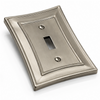 Modern Biba Satin Nickel Cast - 1 Rocker Wallplate