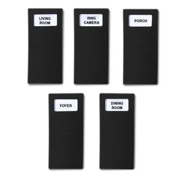 Identify Switch Labels - Black - 5 Pack