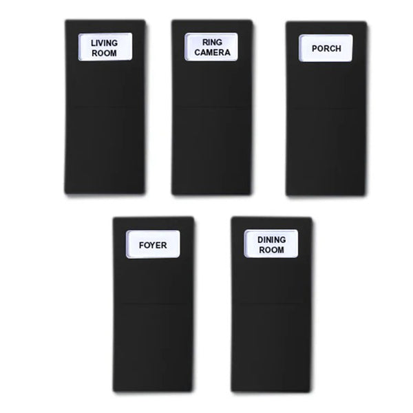 Identify Switch Labels - Black - 5 Pack