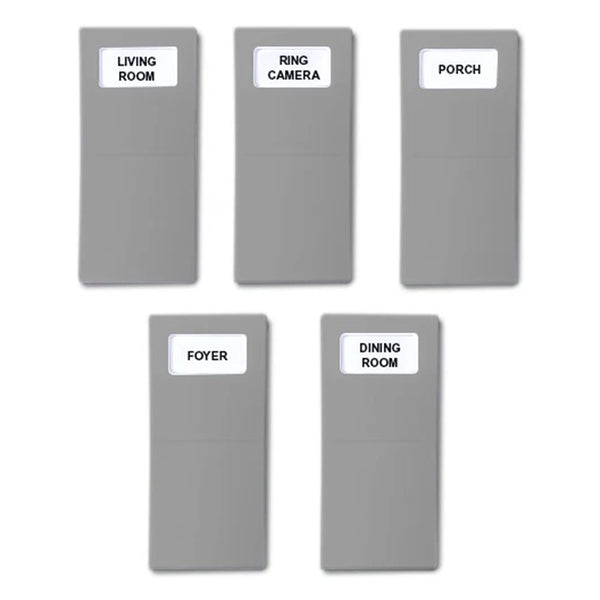 Identify Switch Labels - Gray - 5 Pack