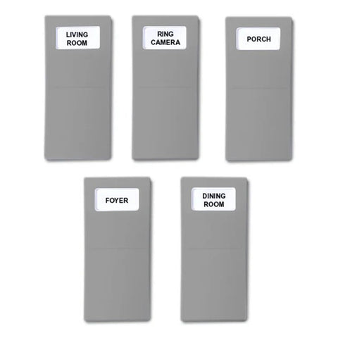 Identify Switch Labels - Gray - 5 Pack