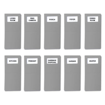 Identify Switch Labels - Gray - 10 Pack