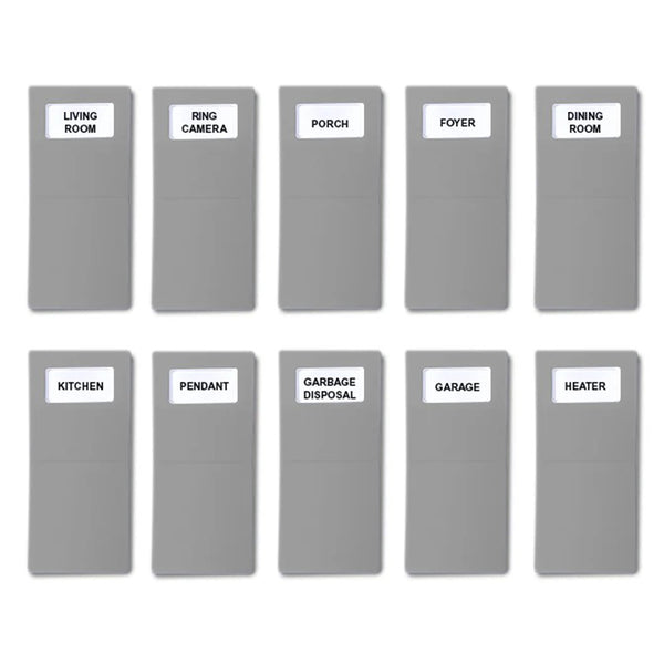 Identify Switch Labels - Gray - 10 Pack