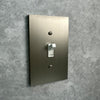 Elan Brushed Nickel Cast - 1 Rocker Wallplate