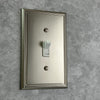 Metro Line Brushed Nickel Cast - 2 Duplex Wallplate