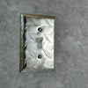 Diamond Plate Aluminum - 1 Rocker Wallplate