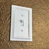Savannah Distressed White Wood - 3 Toggle Wallplate
