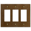 Montana Rustic Brown - 3 Rocker Wallplate