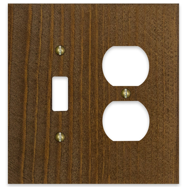 Montana Rustic Brown - 1 Toggle/1 Duplex Wallplate
