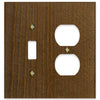 Montana Rustic Brown - 1 Toggle/1 Duplex Wallplate
