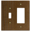 Montana Rustic Brown - 1 Toggle/1 Rocker Wallplate