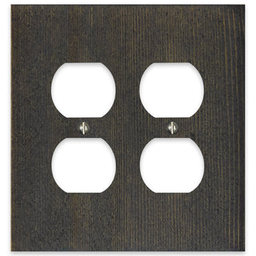 Montana Rustic Gray - 2 Duplex Wallplate