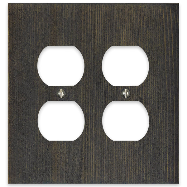 Montana Rustic Gray - 2 Duplex Wallplate
