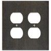 Montana Rustic Gray - 2 Duplex Wallplate