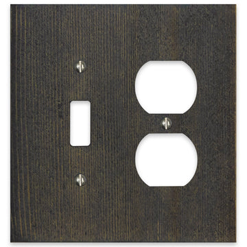Montana Rustic Gray - 1 Toggle/1 Duplex Wallplate