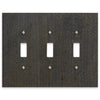 Montana Rustic Gray - 3 Toggle Wallplate