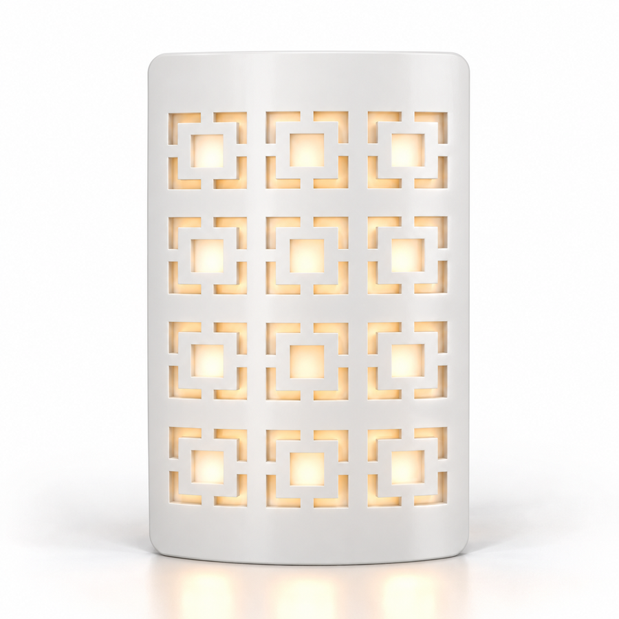 DecoPlug LED GeoSquare White Night Light