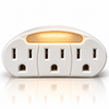 3 Outlet Neon Automatic Night Light