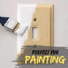 Baker Unfinished Alder Wood - 3 Toggle Wallplate