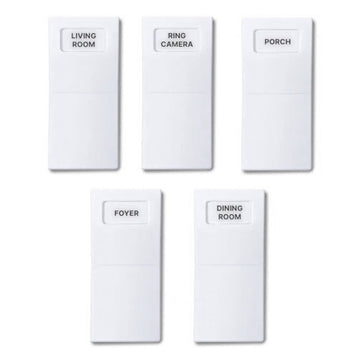 Identify Switch Labels - White - 5 Pack