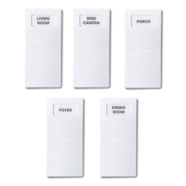 Identify Switch Labels - White - 5 Pack
