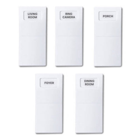 Identify Switch Labels - White - 5 Pack