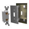 Screwless Oversized Brushed Gold - 2 Duplex Wallplate