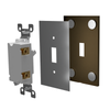 Screwless Bronze - 1 Rocker Wallplate